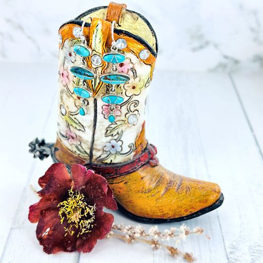 Mini Cascade Falls {Sierra Nevada turquoise} earrings