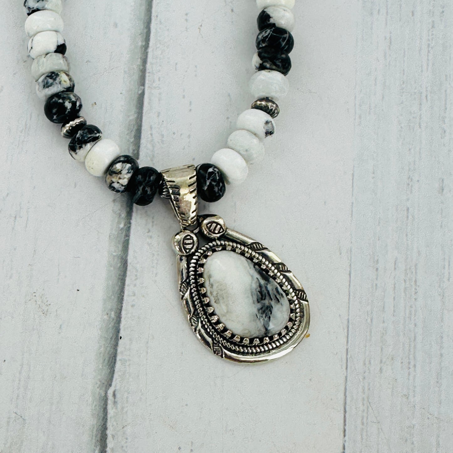 Howdy White Buffalo Necklace