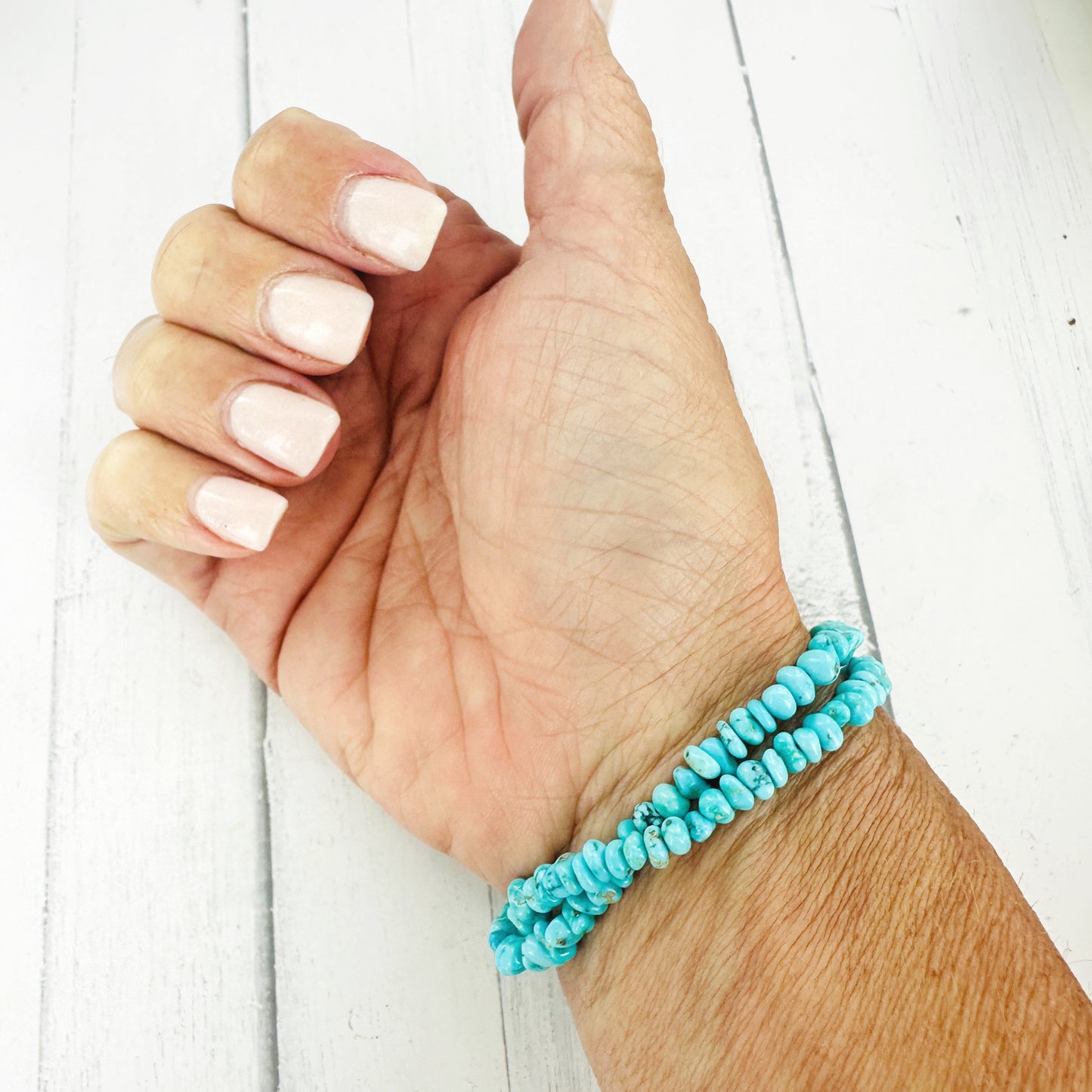 Anchors Away {White Water turquoise} Bracelet