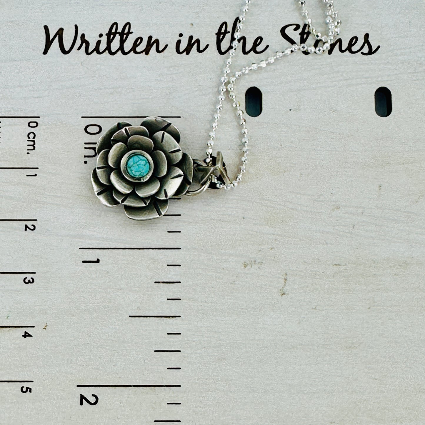 Moon Flower {Blue Moon turquoise} Necklace