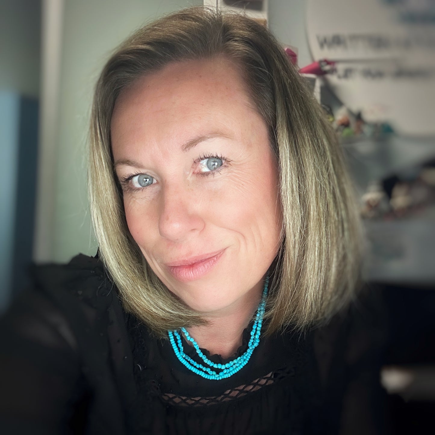 3 Strand Blue Ridge Turquoise Nugget Necklace