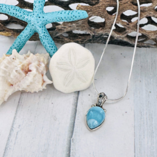 Drop in the Ocean (Larimar) pendant