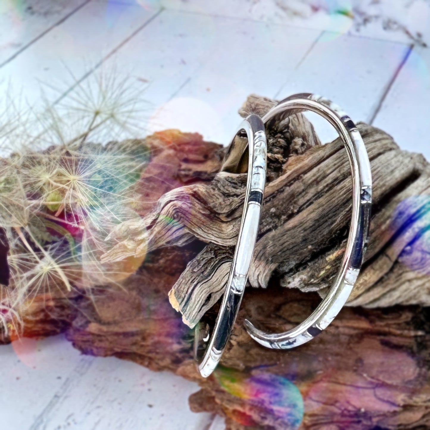 LARGE {White Buffalo} Hoops