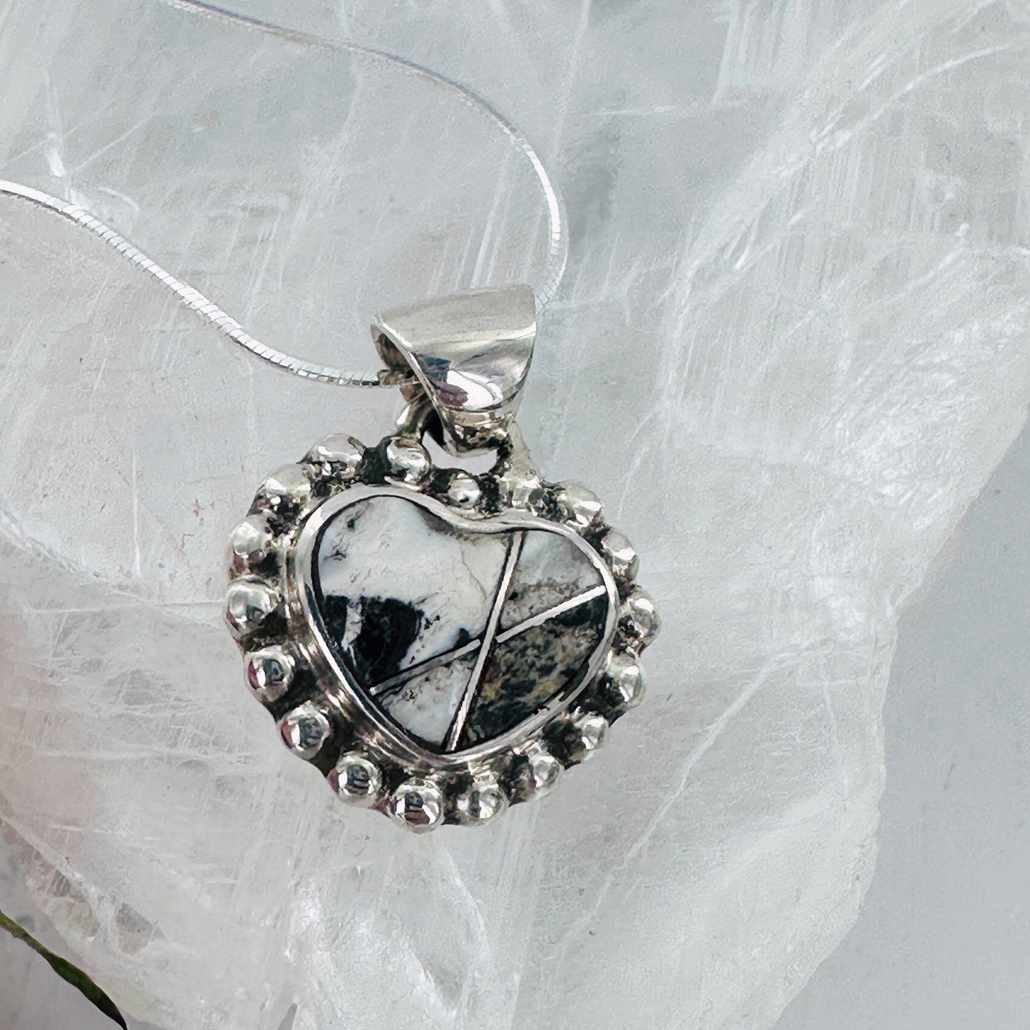 Matters of the Heart {white buffalo} Necklace