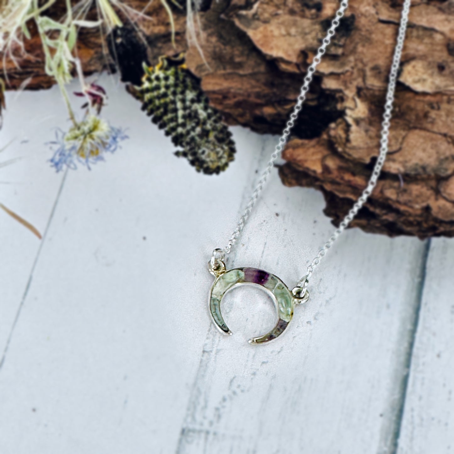 Mini Desert Moon Rising necklace