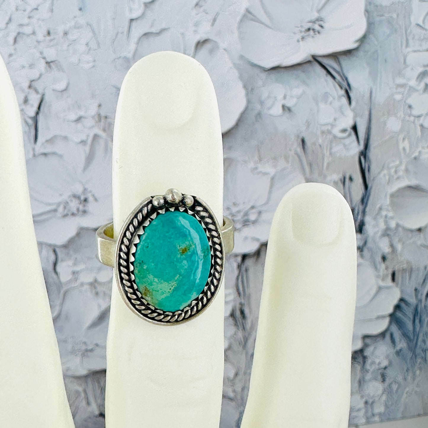 Lasso (kingman turquoise) Adjustable Ring