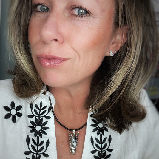 Giddy Up {White Buffalo Horse} Pendant