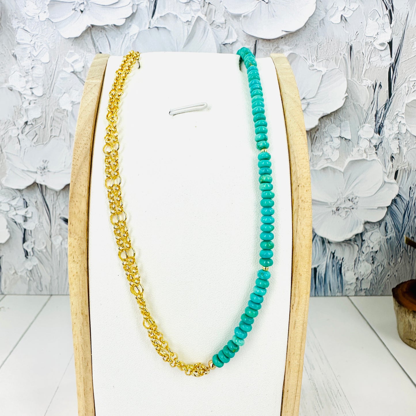 Double Dipped {Emerald Valley} Turquoise Necklace