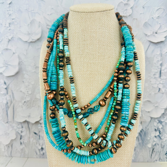 Copper Necklaces With Turquoise