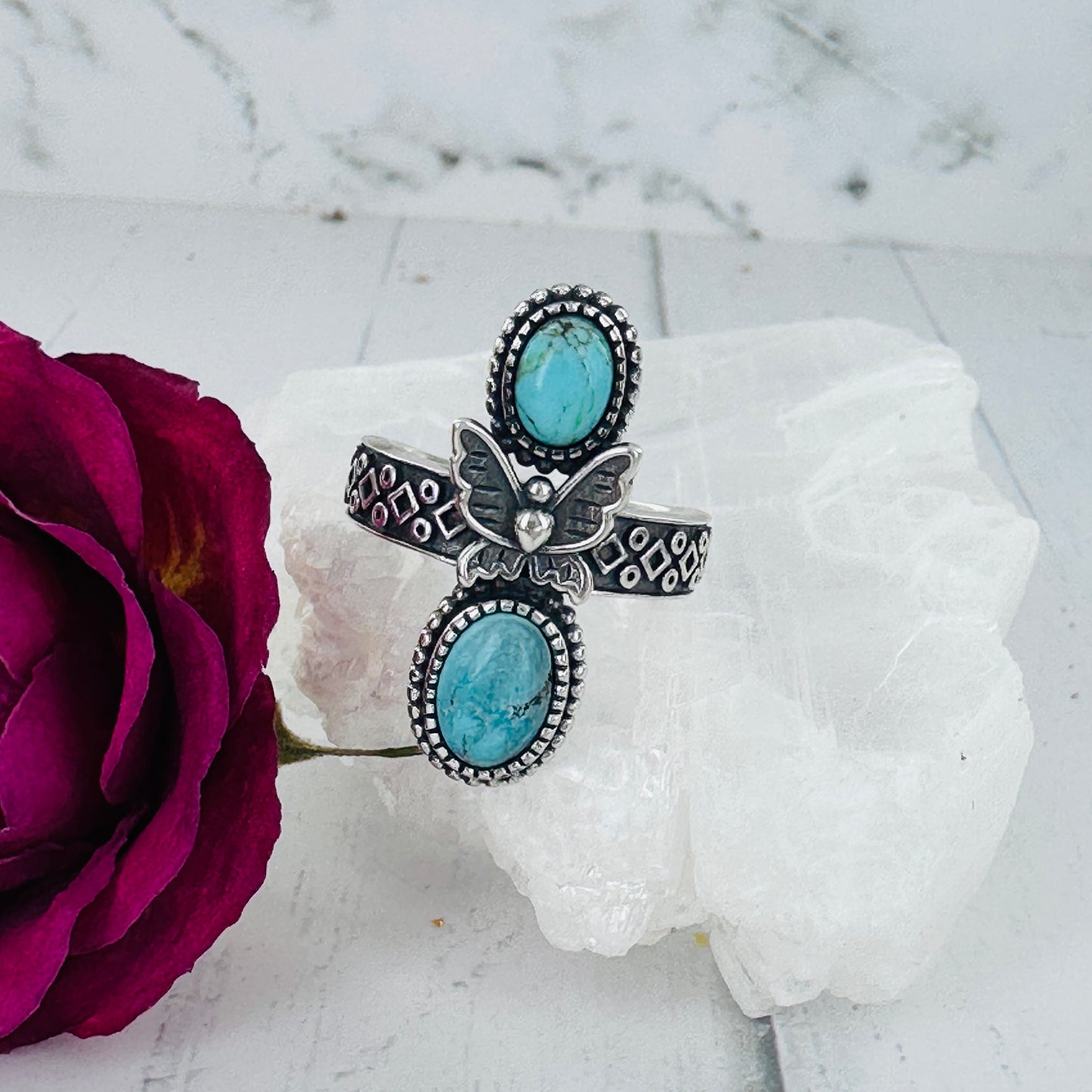 Butterfly (Blue Moon Turquoise) Ring