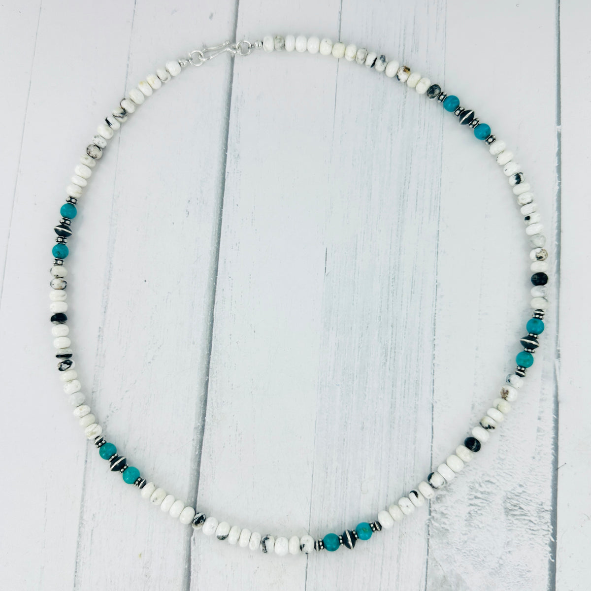 Alaska (white buffalo & turquoise) Necklace