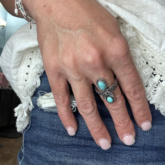 Butterfly (Blue Moon Turquoise) Ring