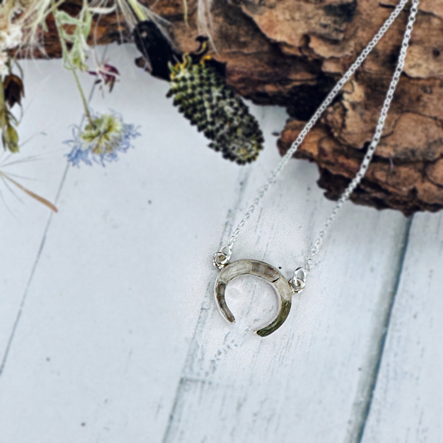 Mini Desert Moon Rising necklace