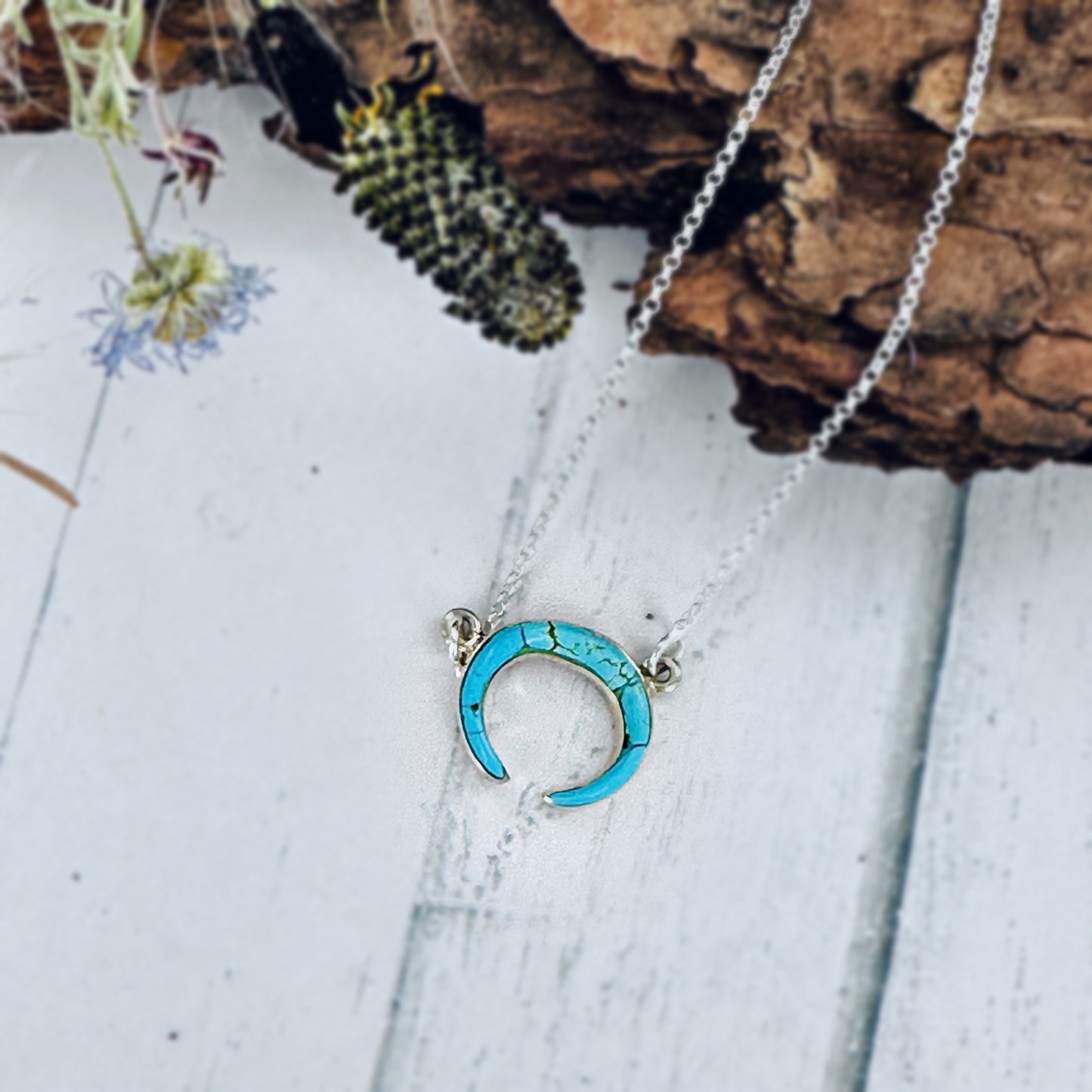 Mini Desert Moon Rising necklace