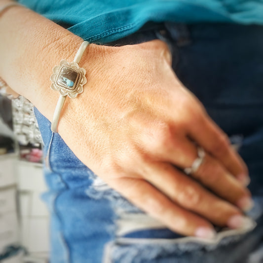 Blackwater (Blue Moon Turquoise) Cuff Bracelet