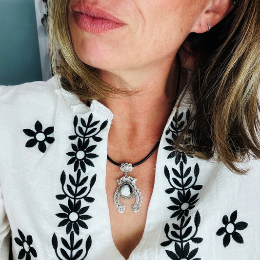 Hera {White Buffalo} pendant