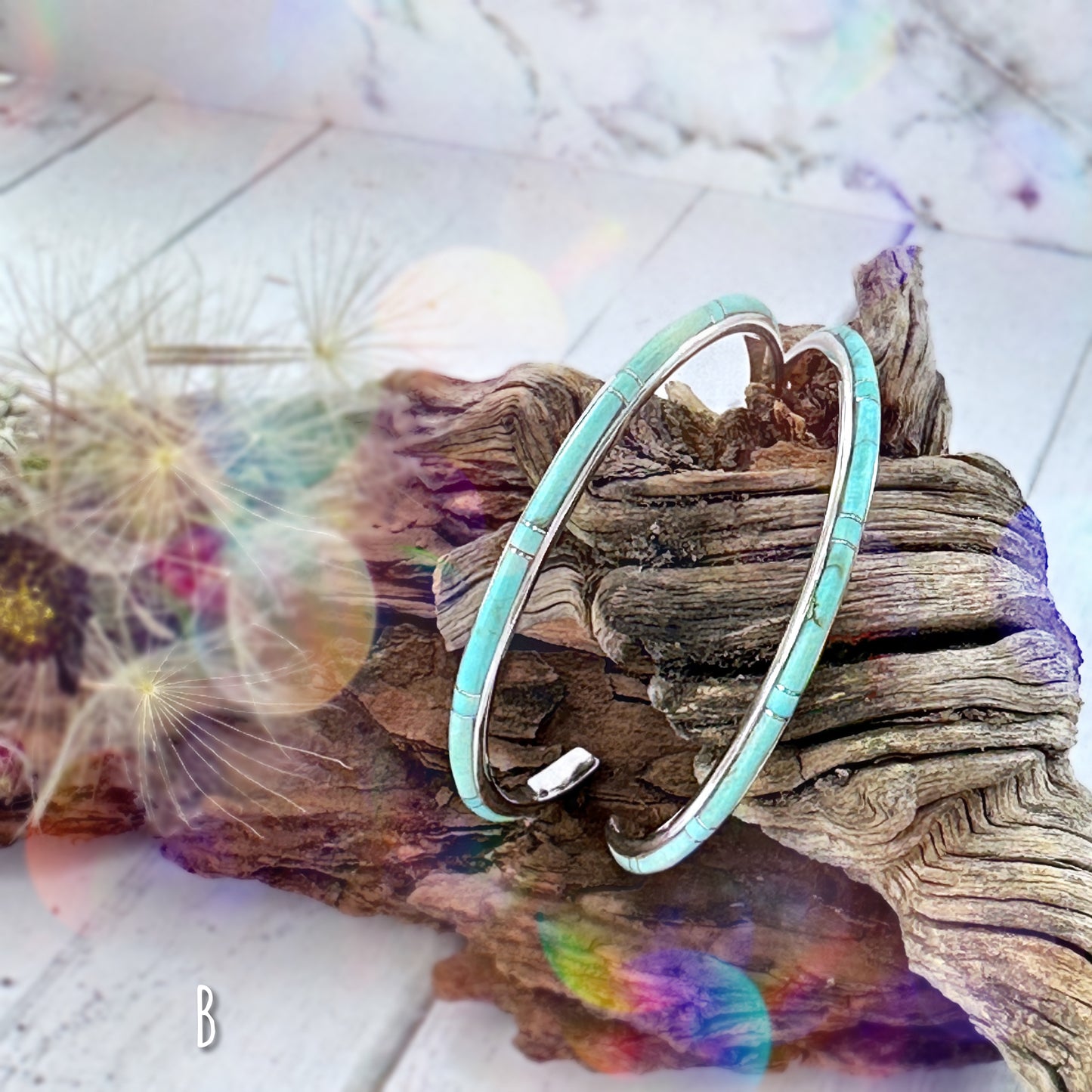 LARGE {Iron Maiden Turquoise} Hoops
