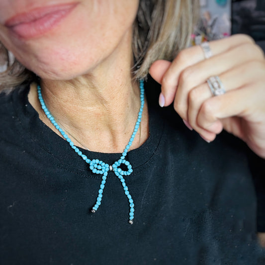 Blue Ridge Turquoise Bow Necklace