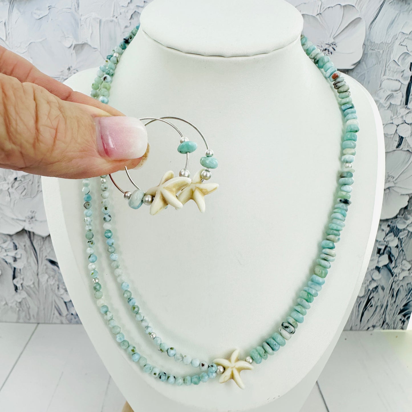 Larimar & the Starfish Necklace