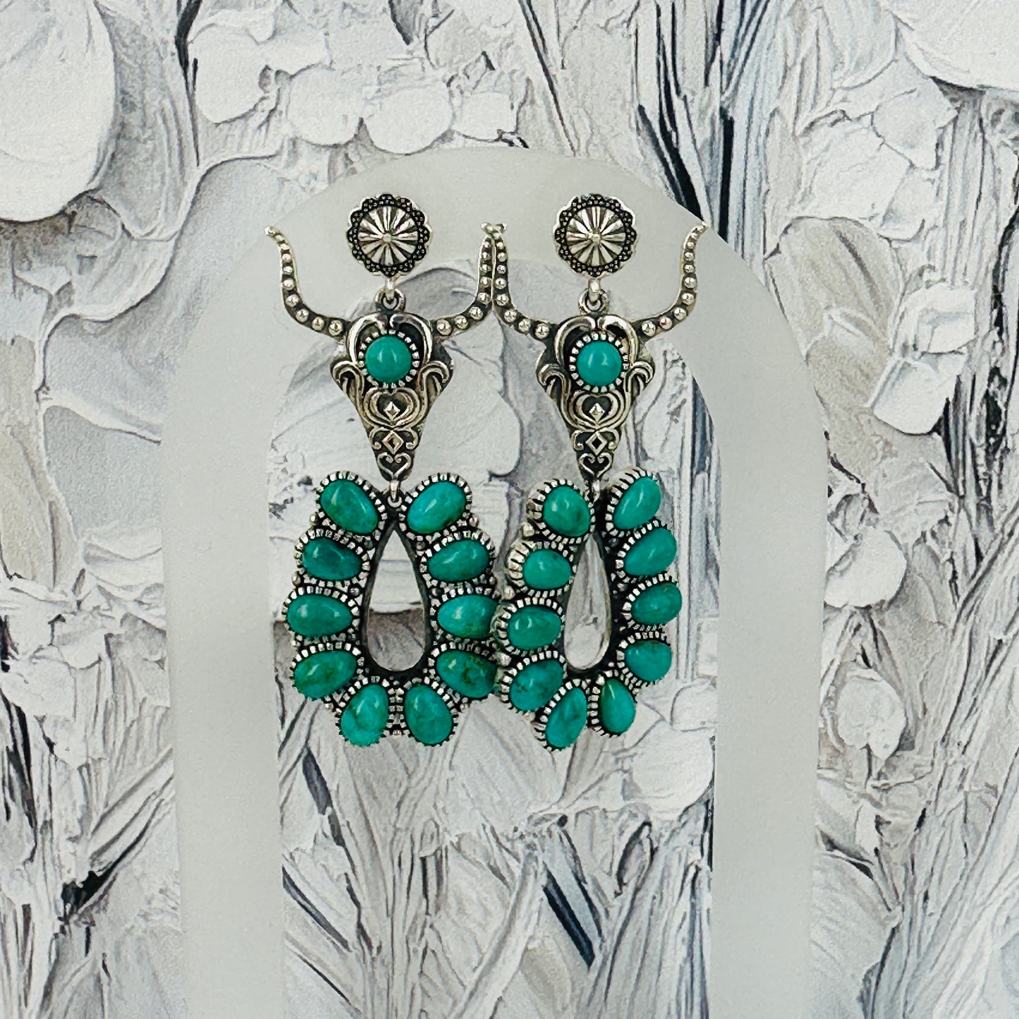 Bullhead Turquoise Drop Earrings