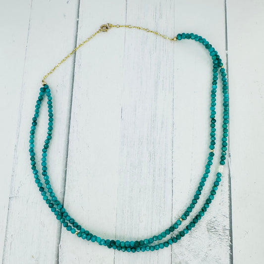 Amazonite Double Strand Necklace