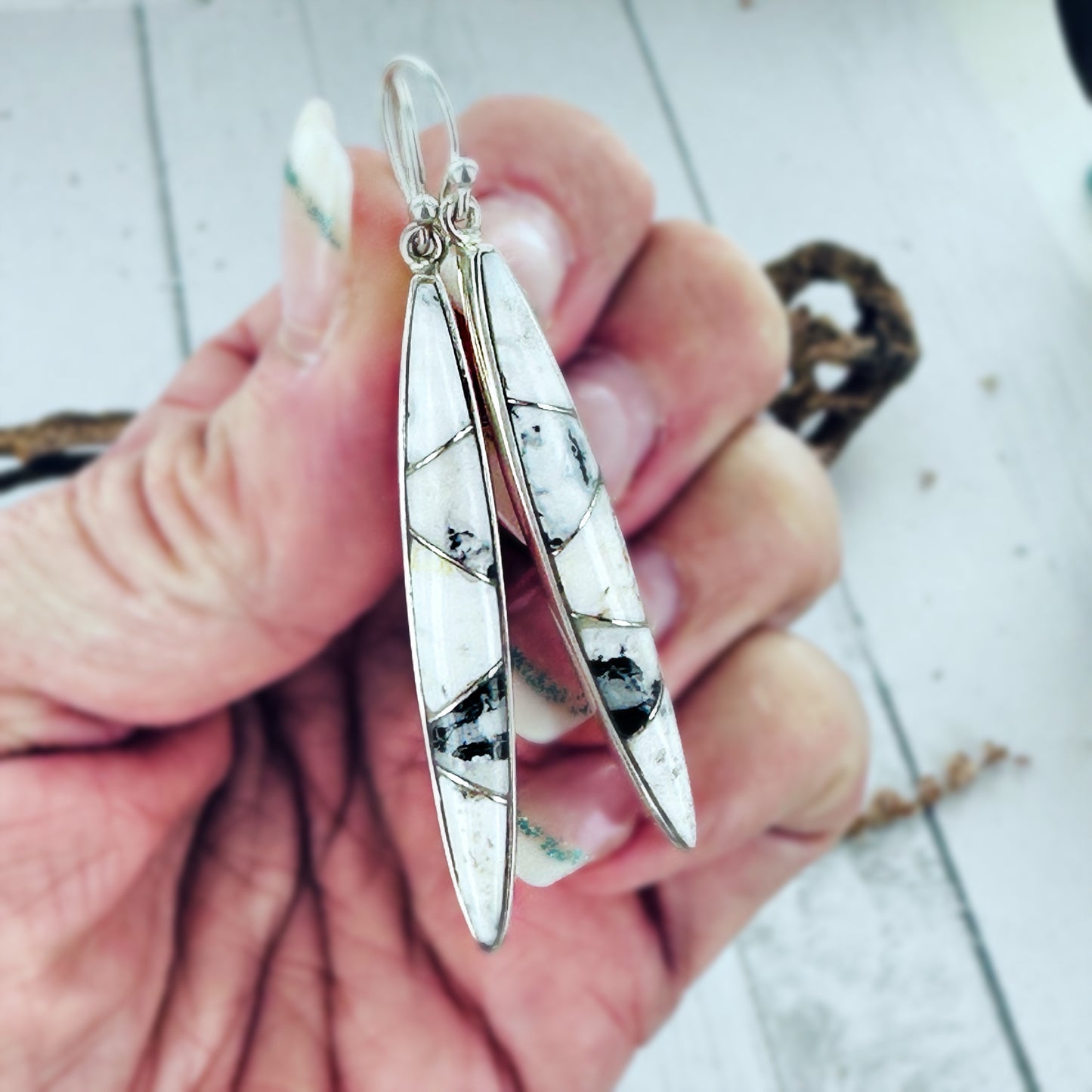 White Rain {White Buffalo} Earrings