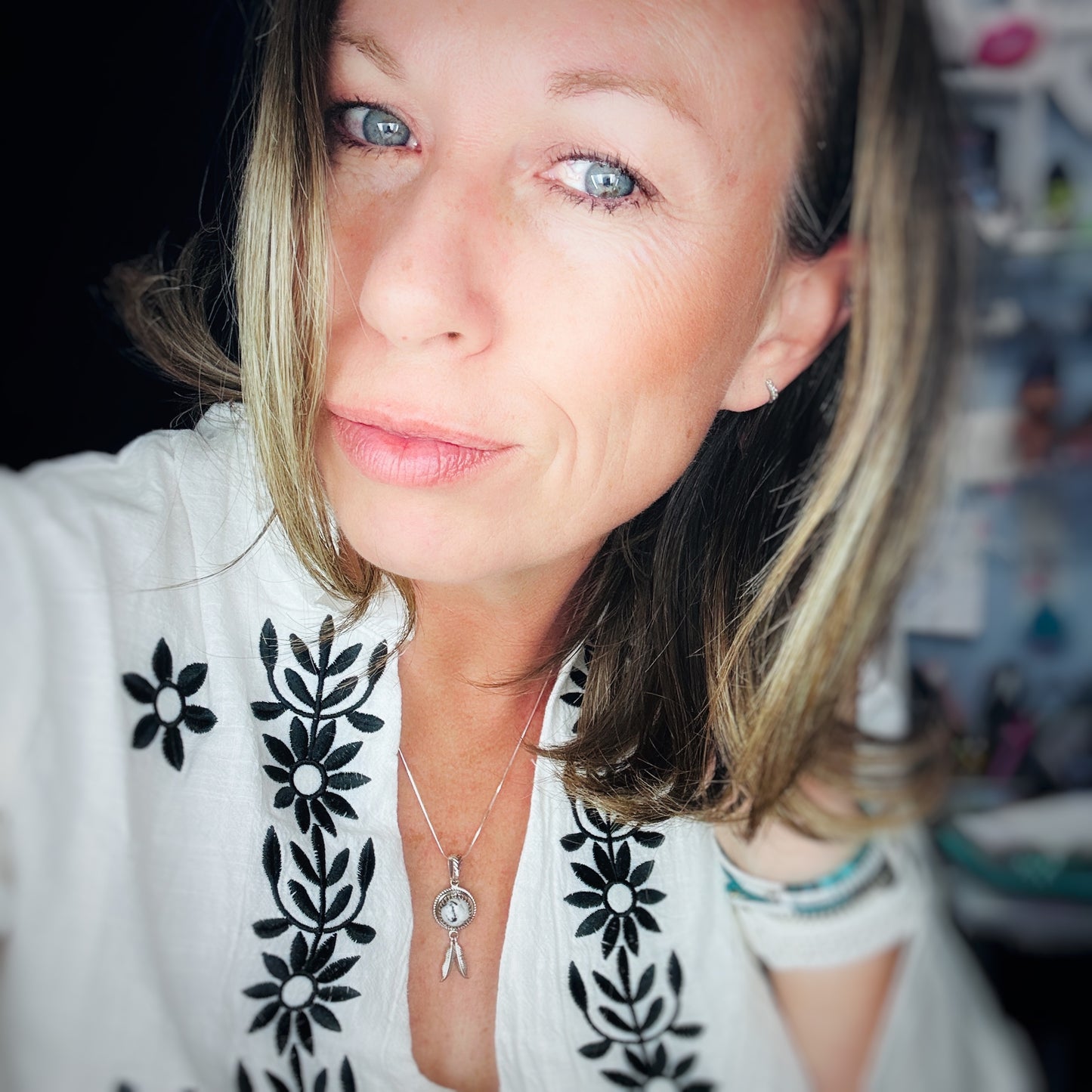Lighter Than Feathers {White Buffalo} Necklace