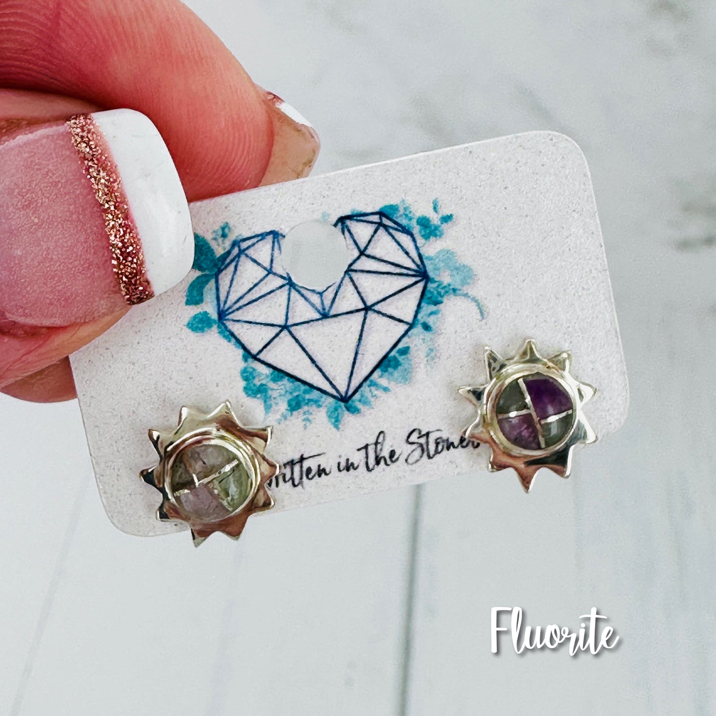 I’ve Got Sunshine {small turquoise sun} earrings