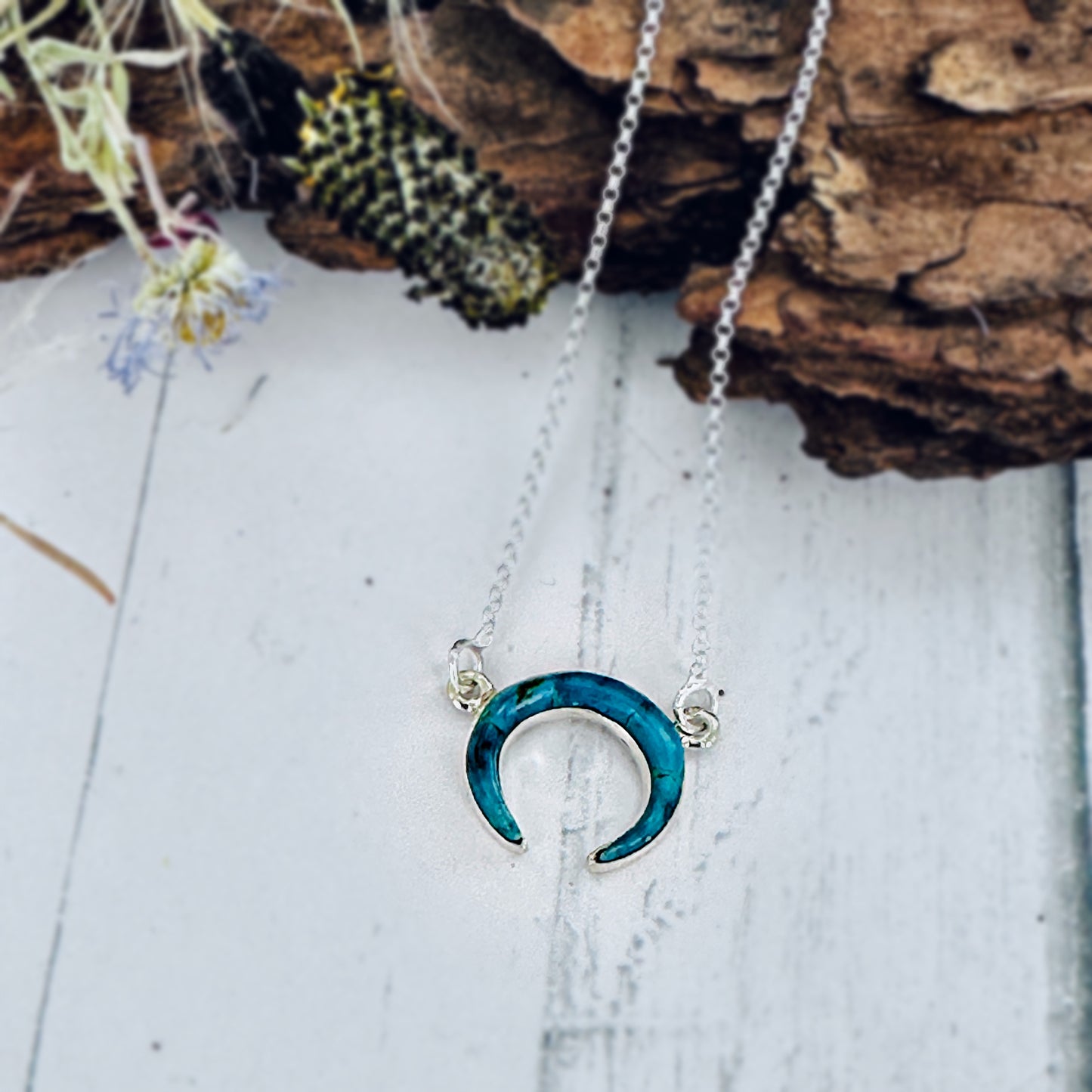 Mini Desert Moon Rising necklace