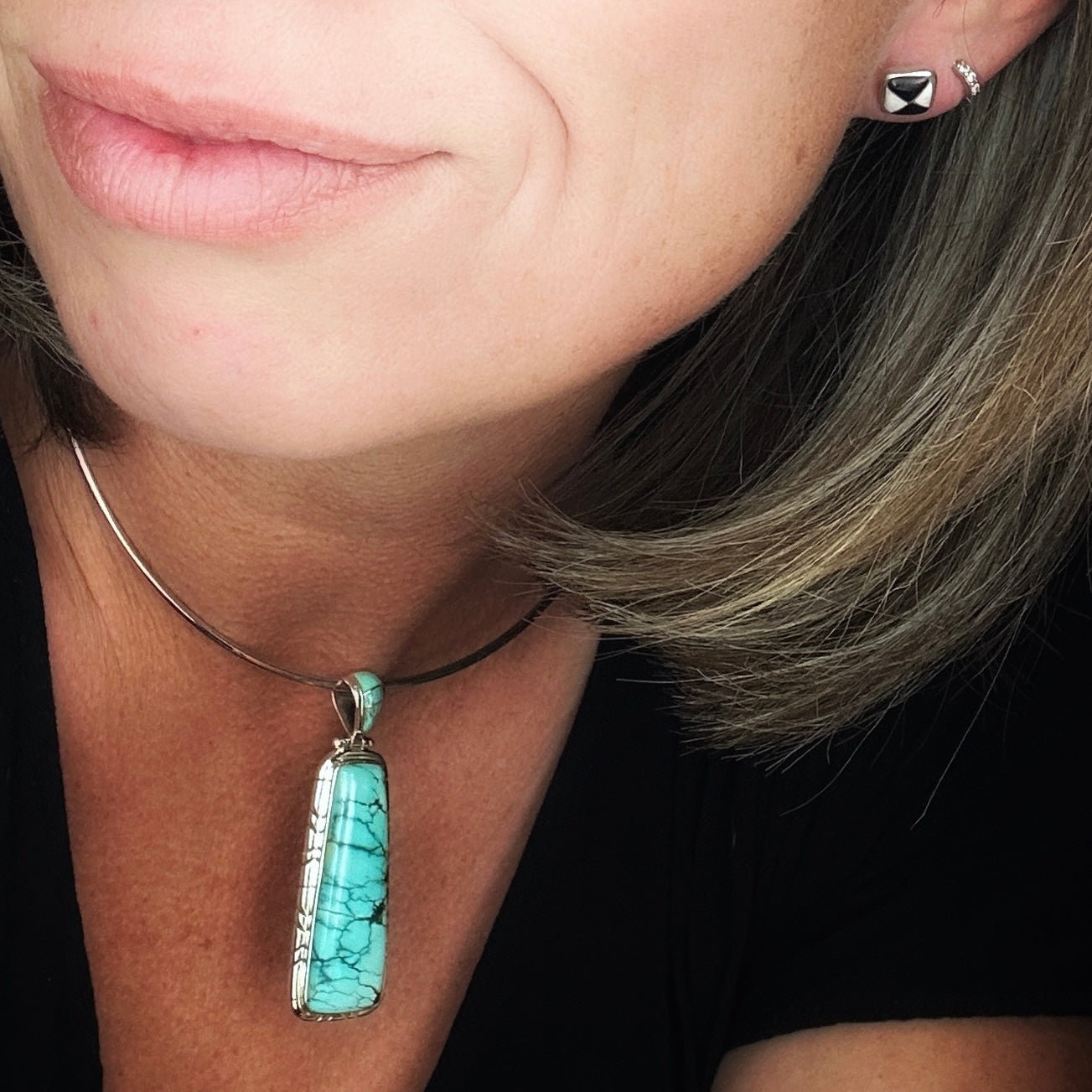 Audrey {Blue Moon turquoise} pendant