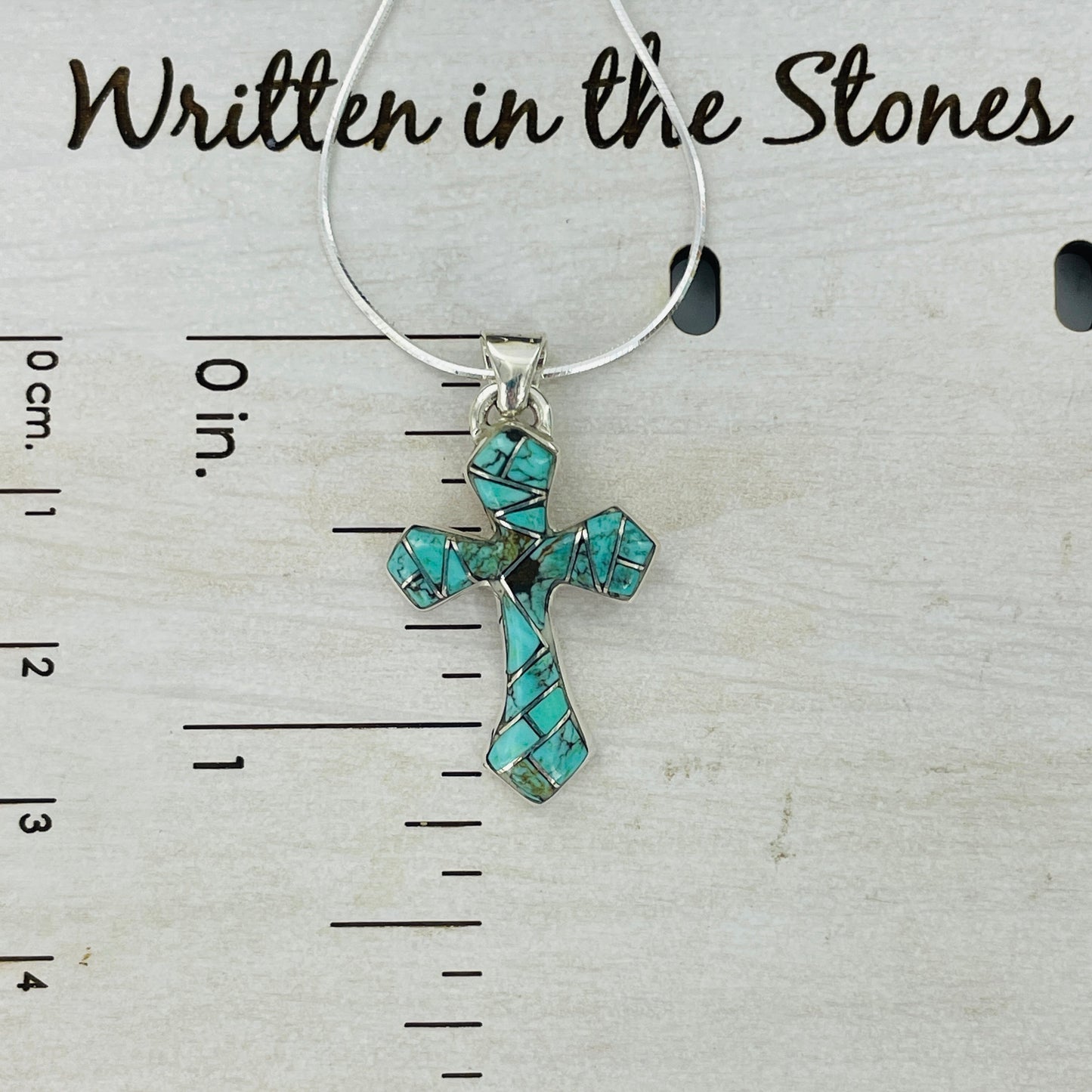 Turquoise Cross pendant