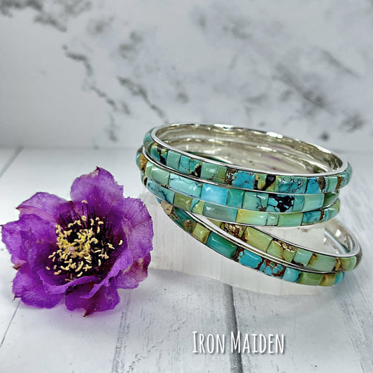 Iron Maiden Turquoise Bangle Bracelet