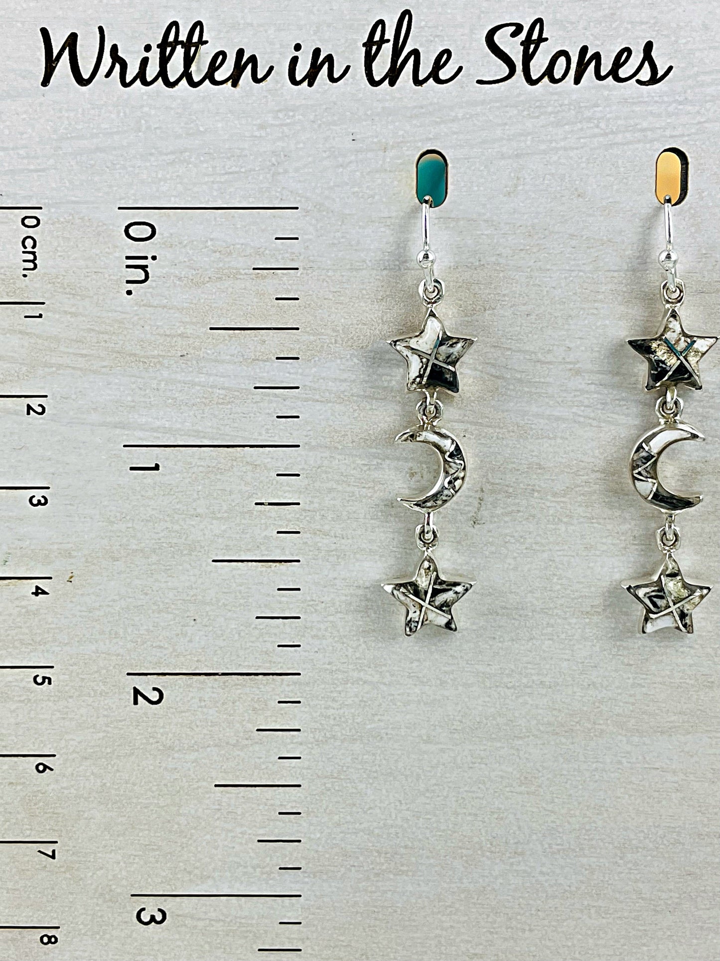 All of the Stars & the Moon {White Buffalo} earrings