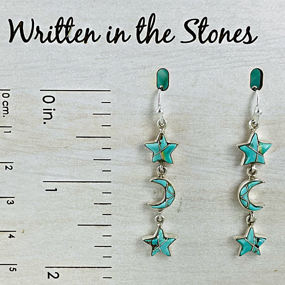 All of the Stars & the Moon {Sierra Nevada turquoise} earrings