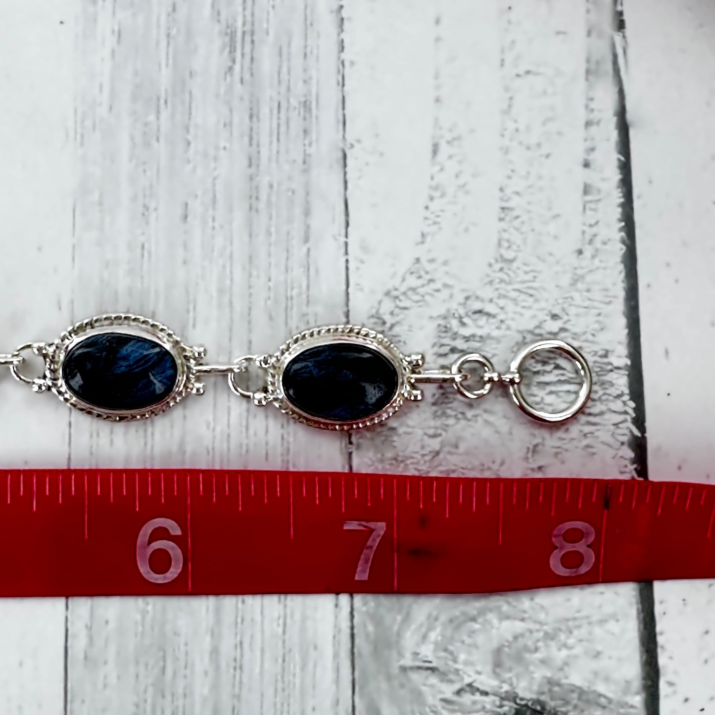 Pietersite Oval Link Bracelet