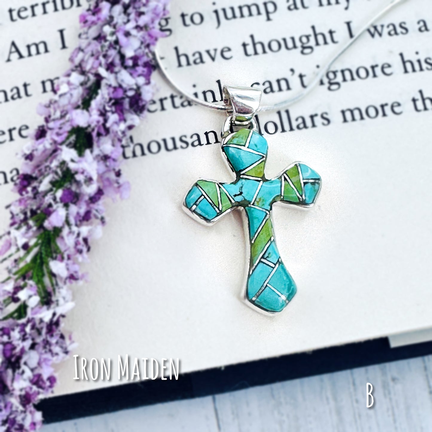 Turquoise Cross pendant