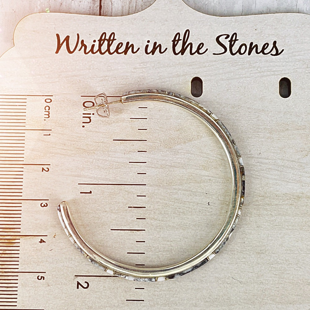 LARGE {White Buffalo} Hoops