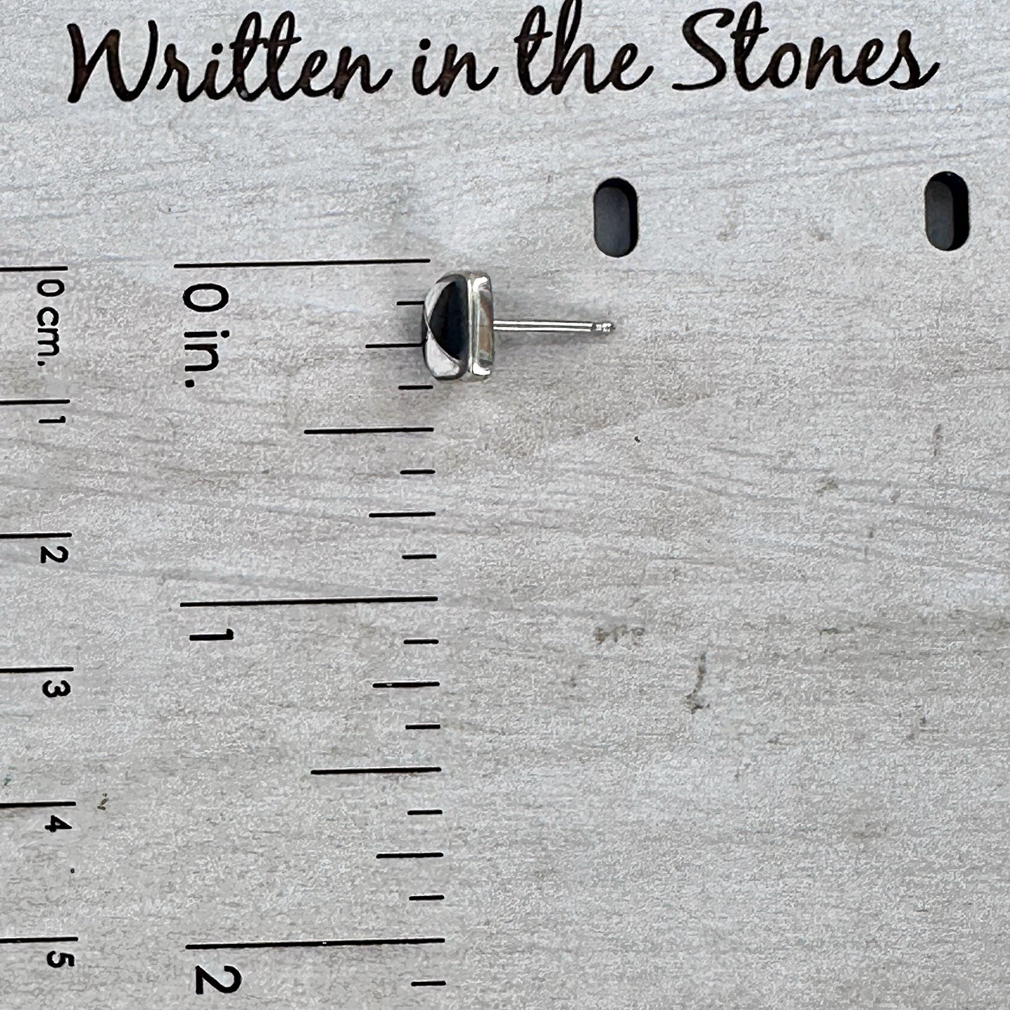 8mm Square Stud Earrings