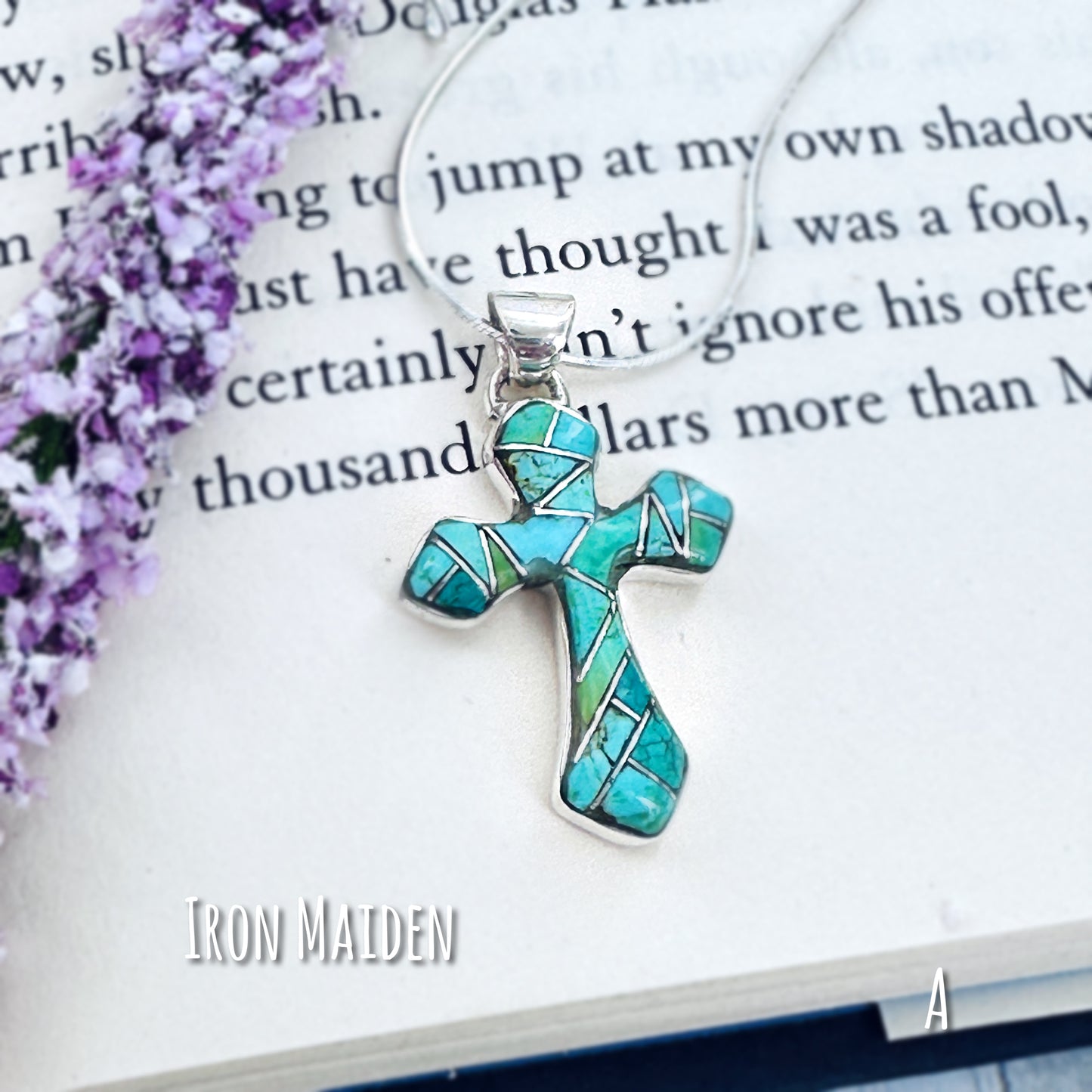 Turquoise Cross pendant