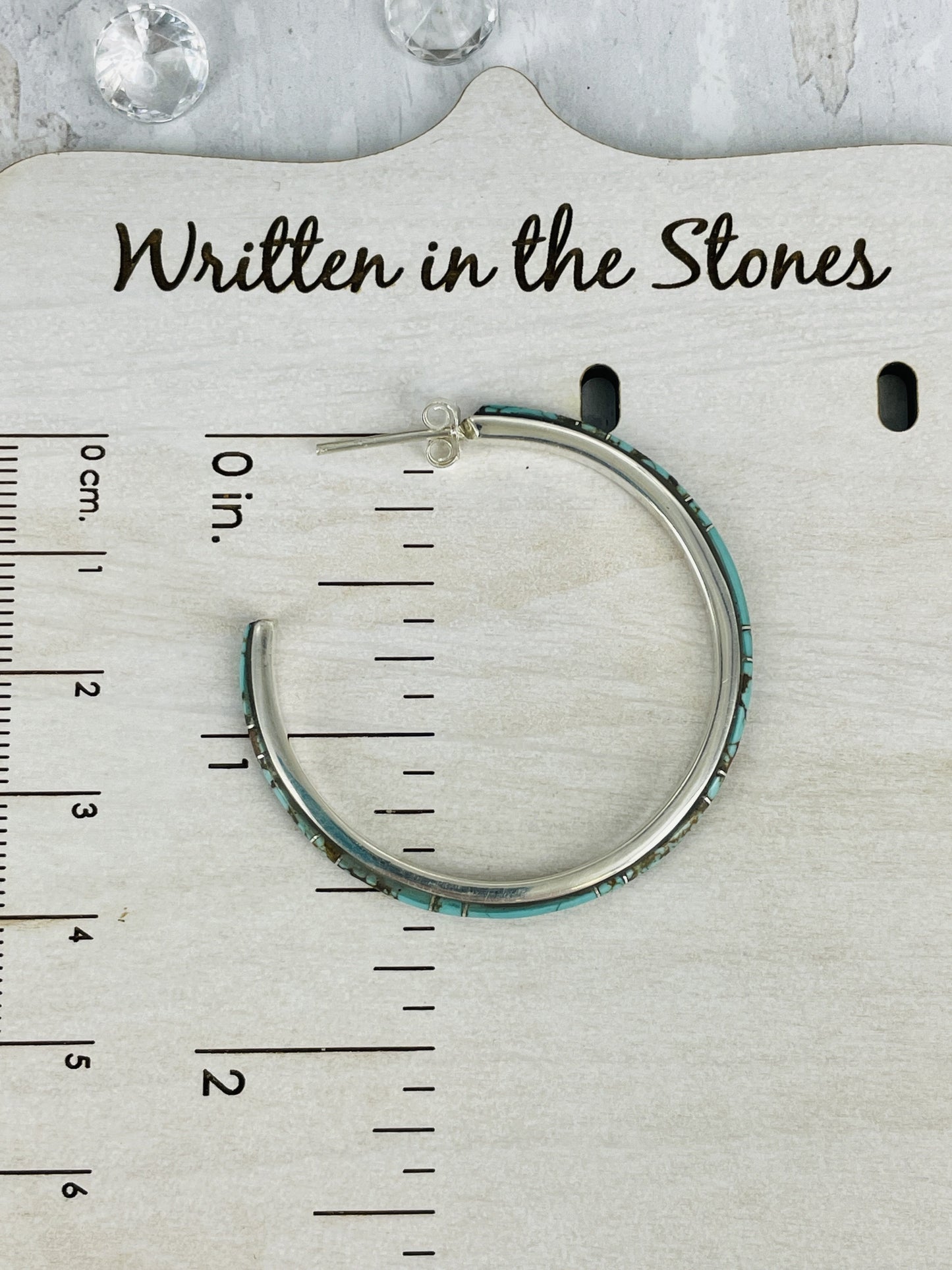 MELARGE {Blue Moon turquoise} Hoops