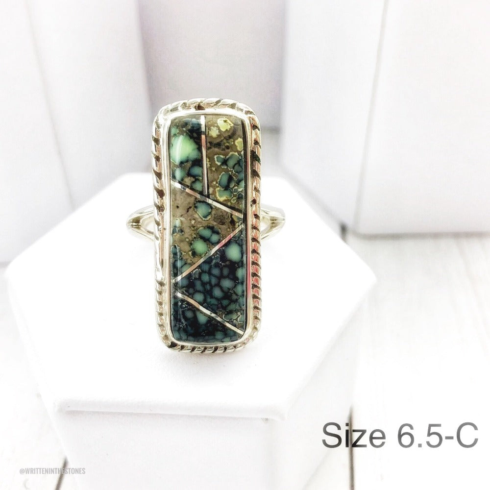 Think Outside the Box (Poseidon Variscite) Ring