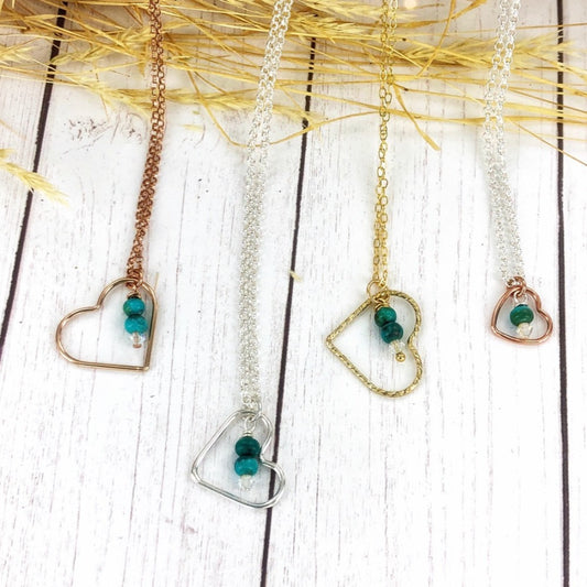 Always in My Heart {Rose Gold & Gold or Silver & turquoise}