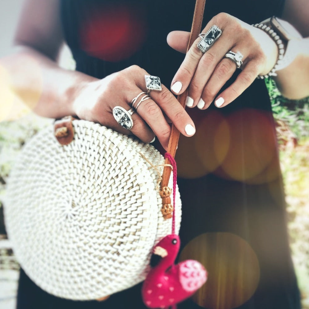 Think Outside the Box (White Buffalo) Ring