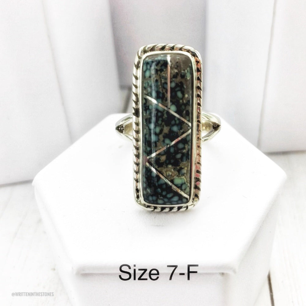 Think Outside the Box (Poseidon Variscite) Ring