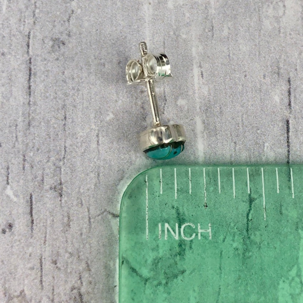 Pour Toujours :Forever {small turquoise heart earrings}