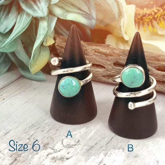 Tidal Wave (turquoise) Ring