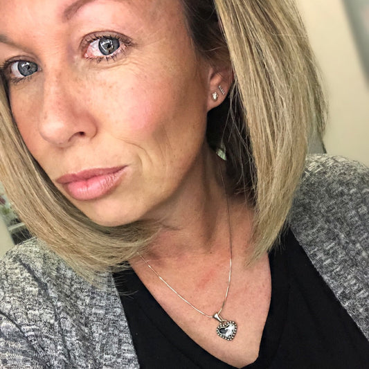 Matters of the Heart {white buffalo} Necklace