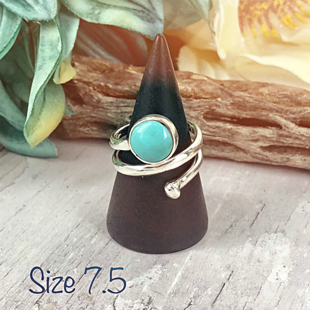 Tidal Wave (turquoise) Ring