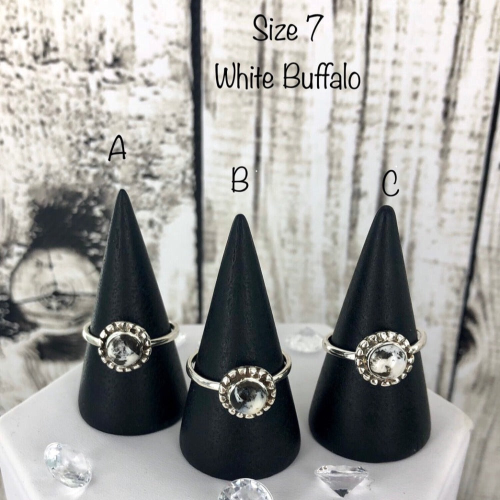 King of Shadows (White Buffalo) Ring