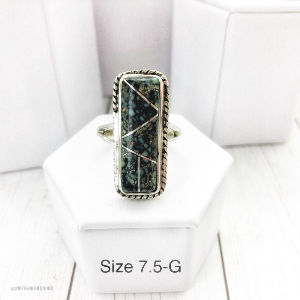 Think Outside the Box (Poseidon Variscite) Ring